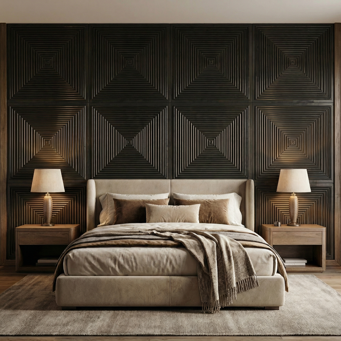 Hyde Modern Grooved Wall Panel