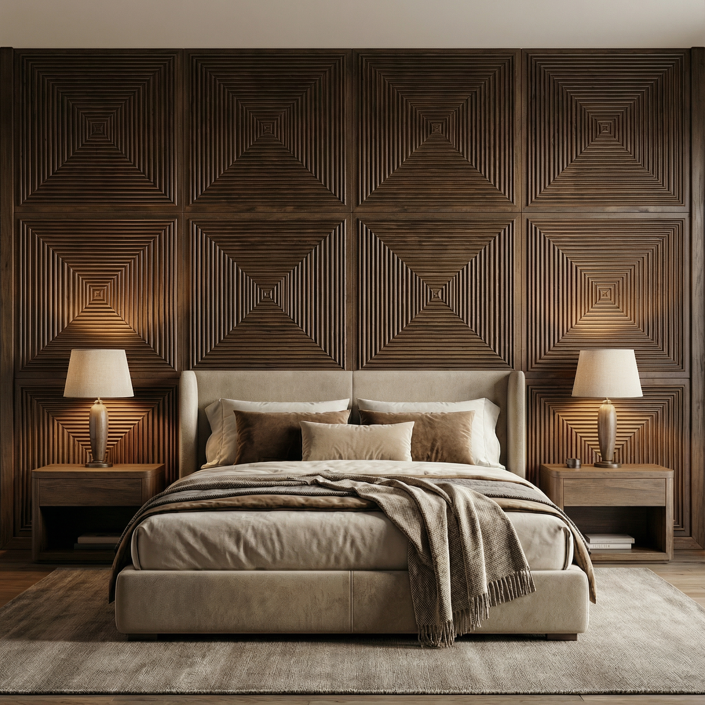 Hyde Modern Grooved Wall Panel