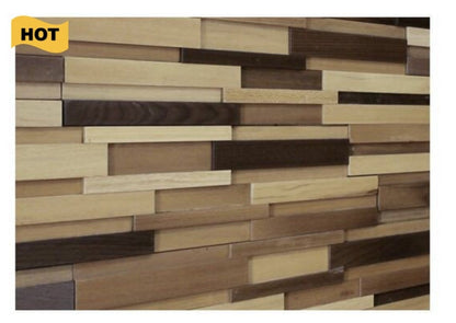 Aoi 3D Wood Wall Panel - Brown Tones (Set of 4 or 12)