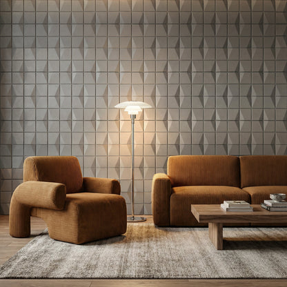 Flawless Square 3D Leather Wall Panel