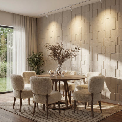 Flux Square 3D Leather Wall Panel