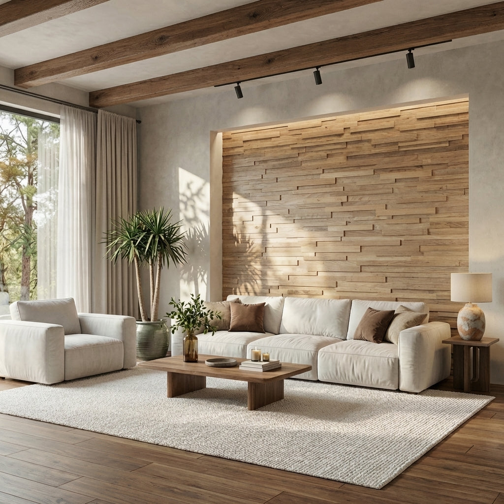 Hori 3D Wood Wall Panel - Brown Tones (Set of 4 or 12)