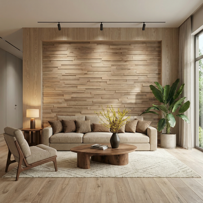 Hori 3D Wood Wall Panel - Brown Tones (Set of 4 or 12)
