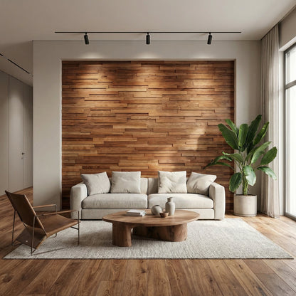 Hori 3D Wood Wall Panel - Brown Tones (Set of 4 or 12)