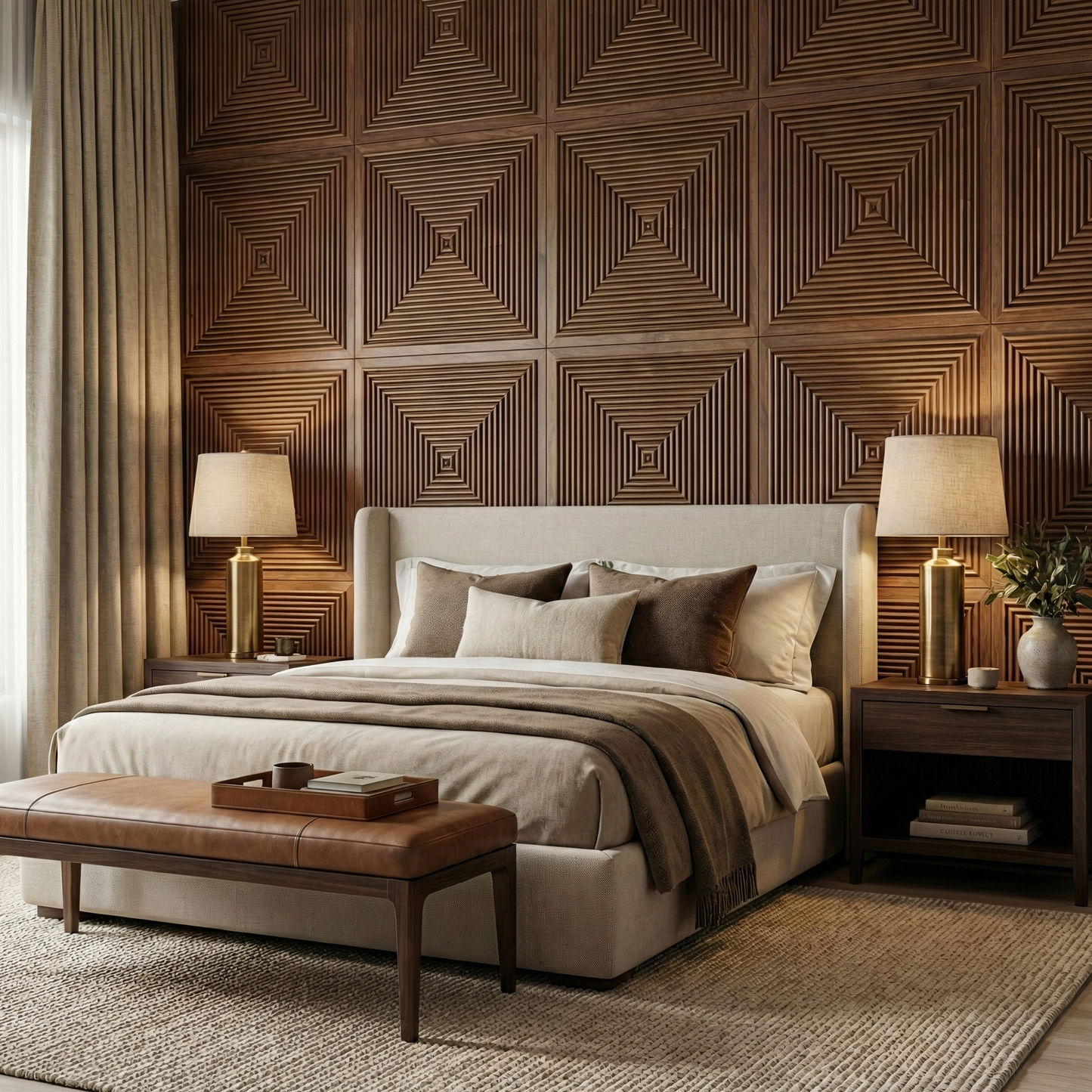 Hyde Modern Grooved Wall Panel