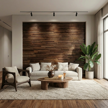 Hori 3D Wood Wall Panel - Brown Tones (Set of 4 or 12)