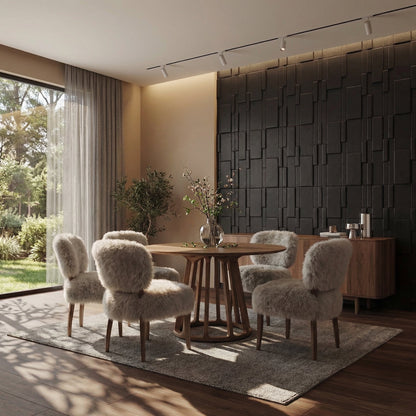 Flux Square 3D Leather Wall Panel