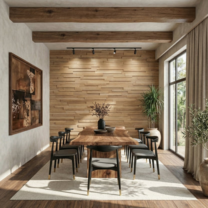 Hori 3D Wood Wall Panel - Brown Tones (Set of 4 or 12)