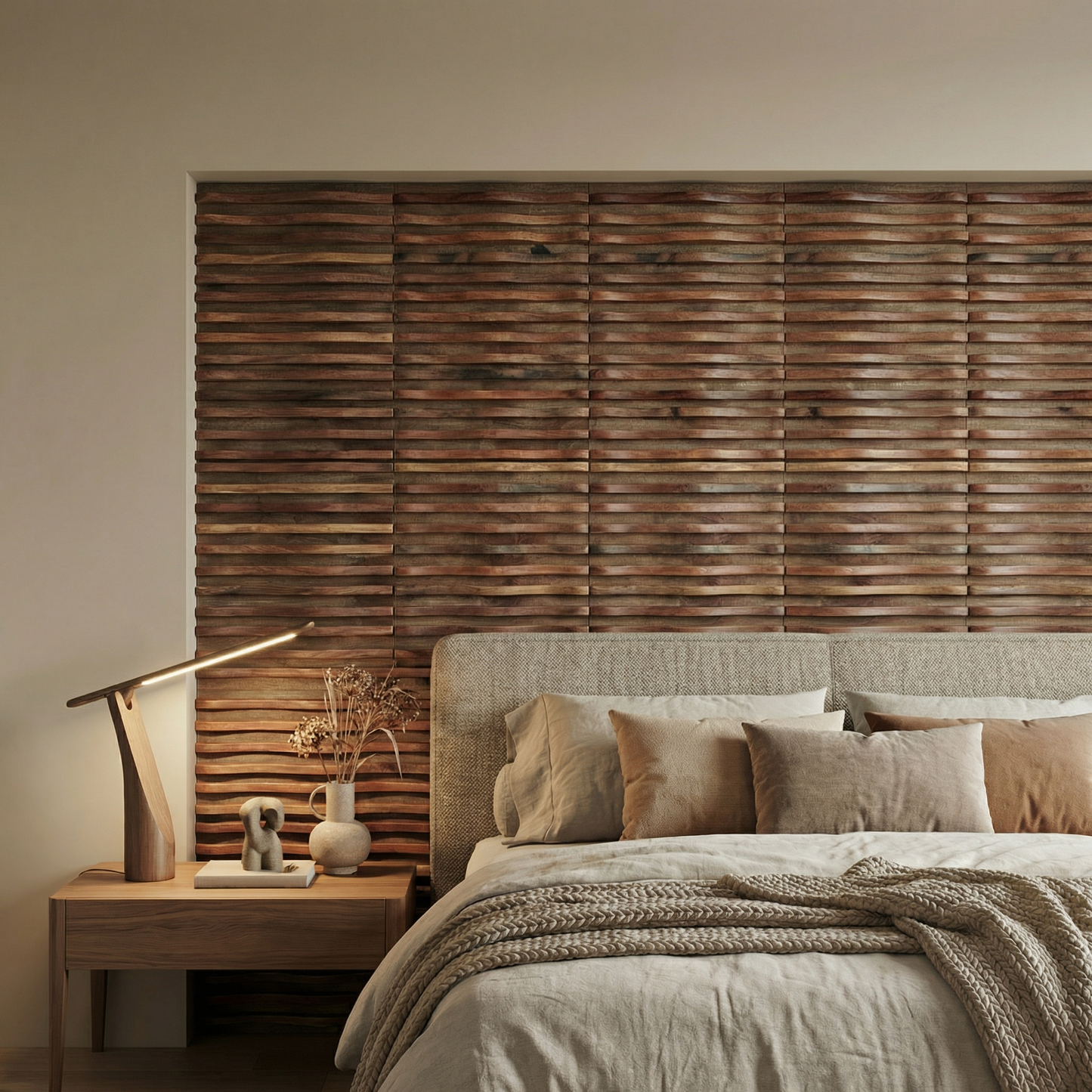 Timber Flow Wood Mosaic Wall Panel