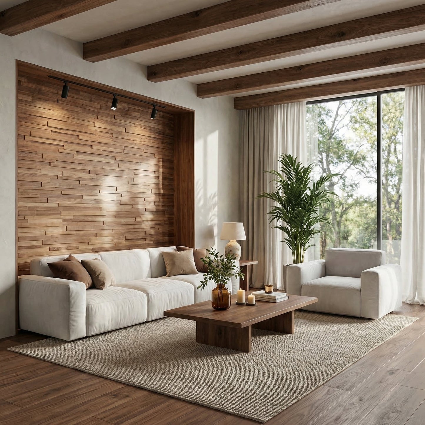 Hori 3D Wood Wall Panel - Brown Tones (Set of 4 or 12)