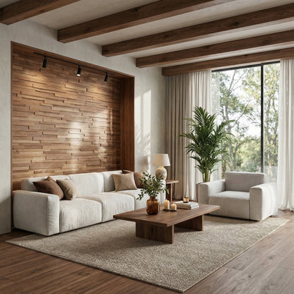 Hori 3D Wood Wall Panel - Brown Tones (Set of 4 or 12)