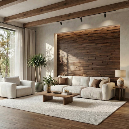 Hori 3D Wood Wall Panel - Brown Tones (Set of 4 or 12)