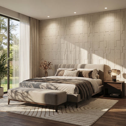 Flux Square 3D Leather Wall Panel