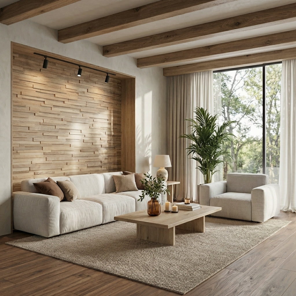 Hori 3D Wood Wall Panel - Brown Tones (Set of 4 or 12)