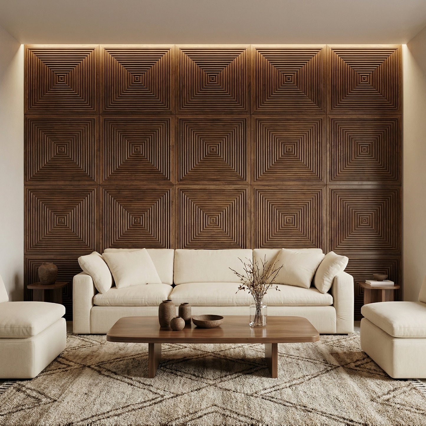 Hyde Modern Grooved Wall Panel