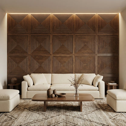 Hyde Modern Grooved Wall Panel