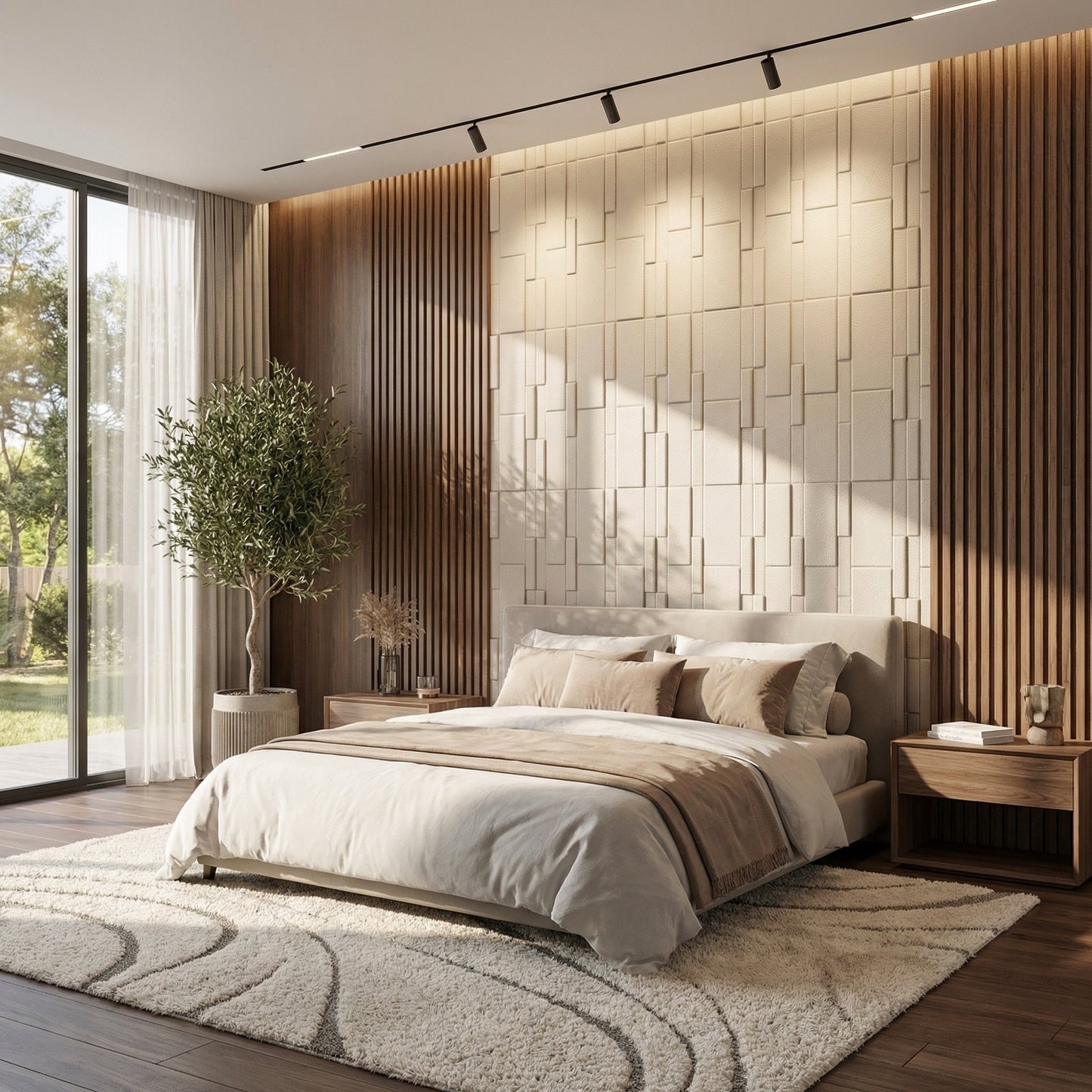 Flux Square 3D Leather Wall Panel