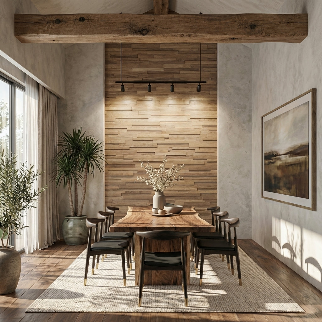 Hori 3D Wood Wall Panel - Brown Tones (Set of 4 or 12)