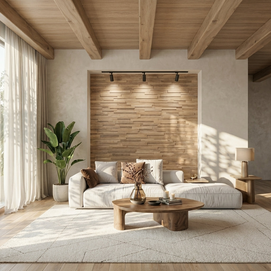 Hori 3D Wood Wall Panel - Brown Tones (Set of 4 or 12)