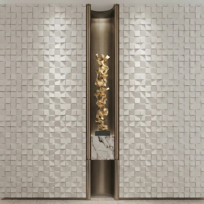 Ubiquitous Square 3D Leather Wall Panel