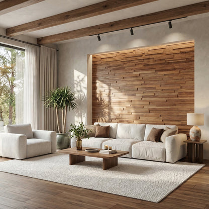 Hori 3D Wood Wall Panel - Brown Tones (Set of 4 or 12)