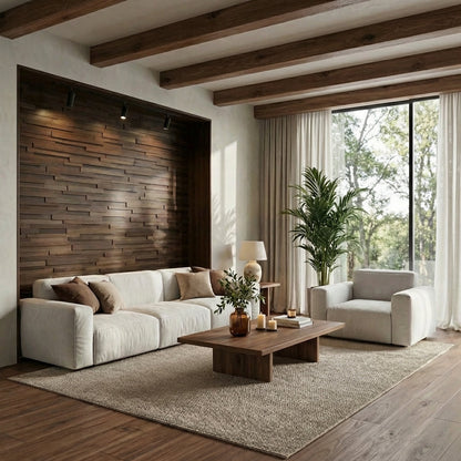 Hori 3D Wood Wall Panel - Brown Tones (Set of 4 or 12)