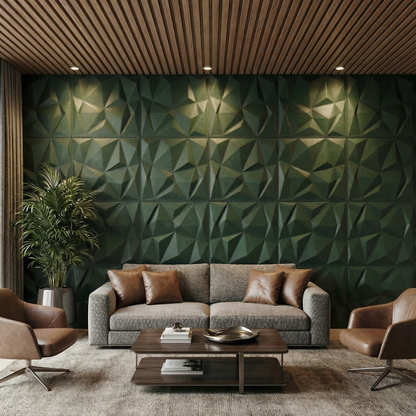 Diamond Fever Square 3D Leather Wall Panel