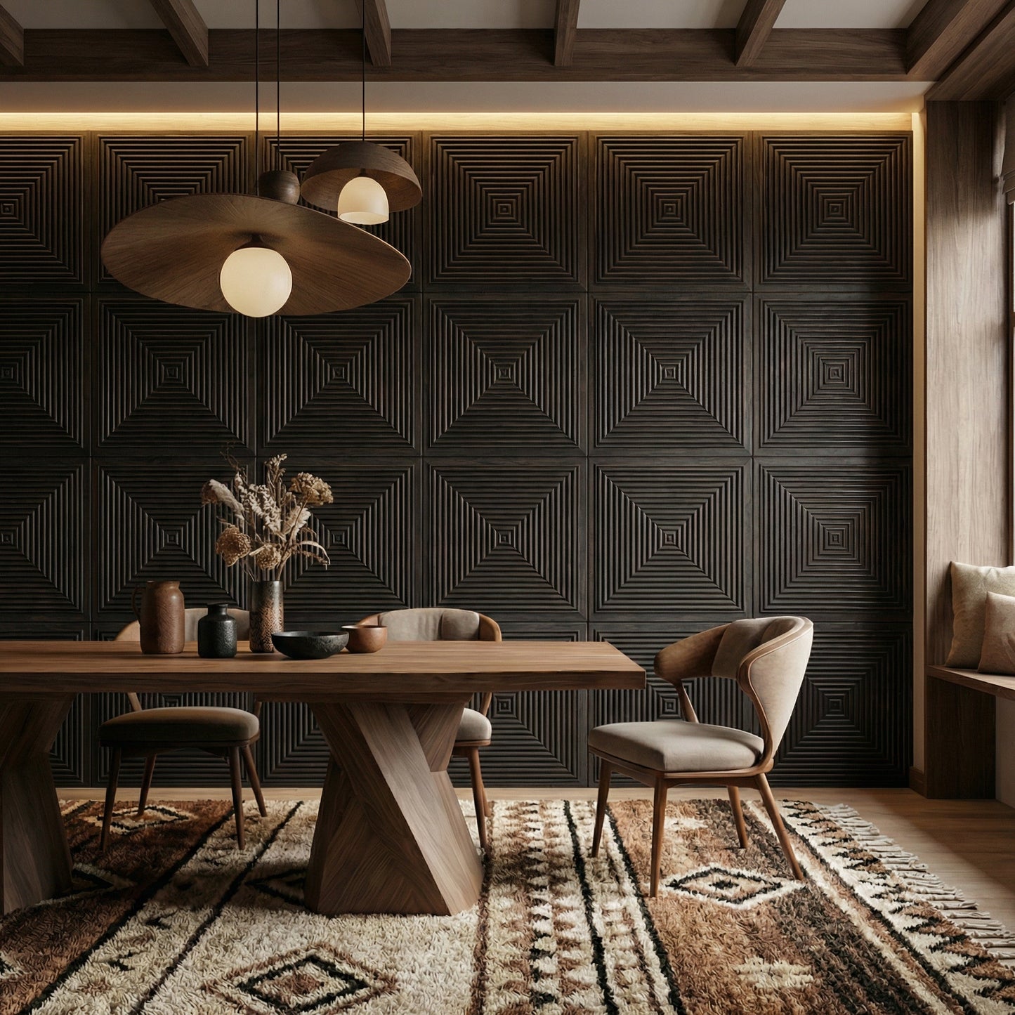 Hyde Modern Grooved Wall Panel