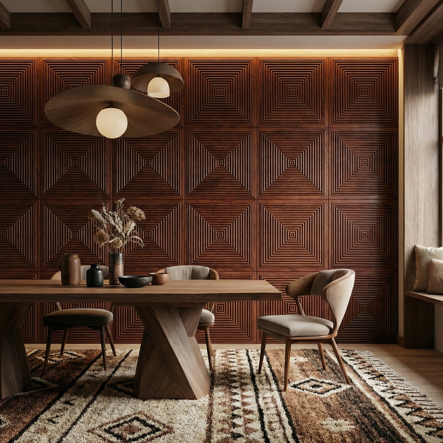 Hyde Modern Grooved Wall Panel