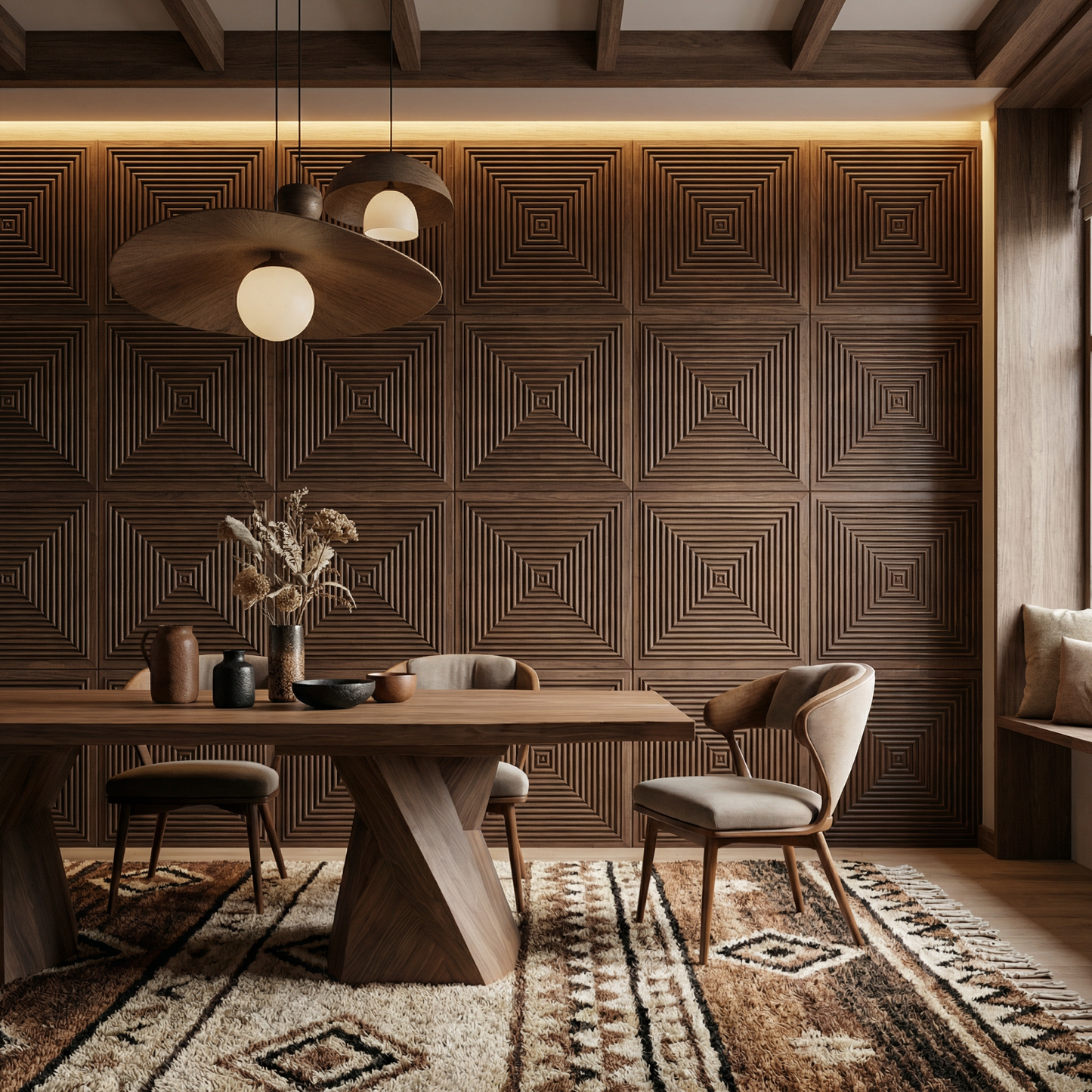Hyde Modern Grooved Wall Panel