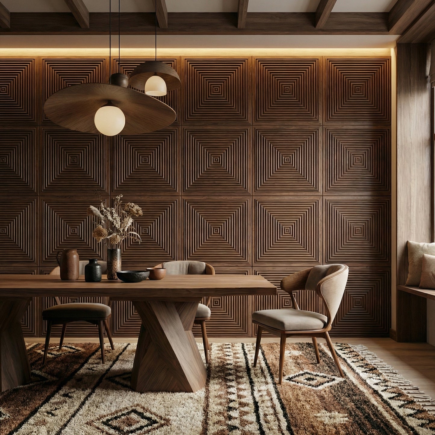 Hyde Modern Grooved Wall Panel