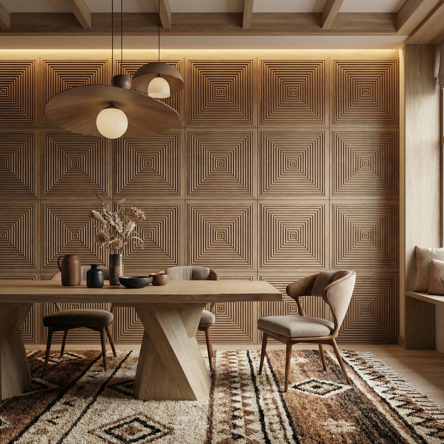 Hyde Modern Grooved Wall Panel