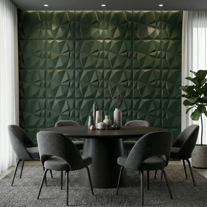 Diamond Fever Square 3D Leather Wall Panel