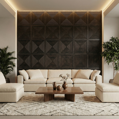 Hyde Modern Grooved Wall Panel