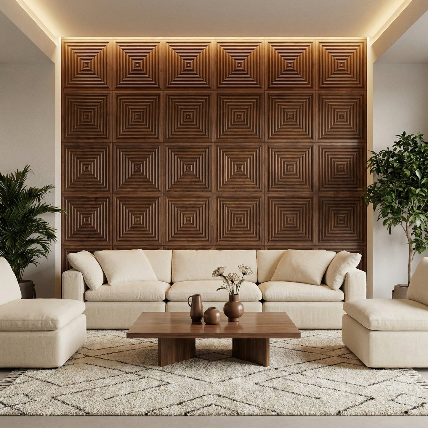 Hyde Modern Grooved Wall Panel