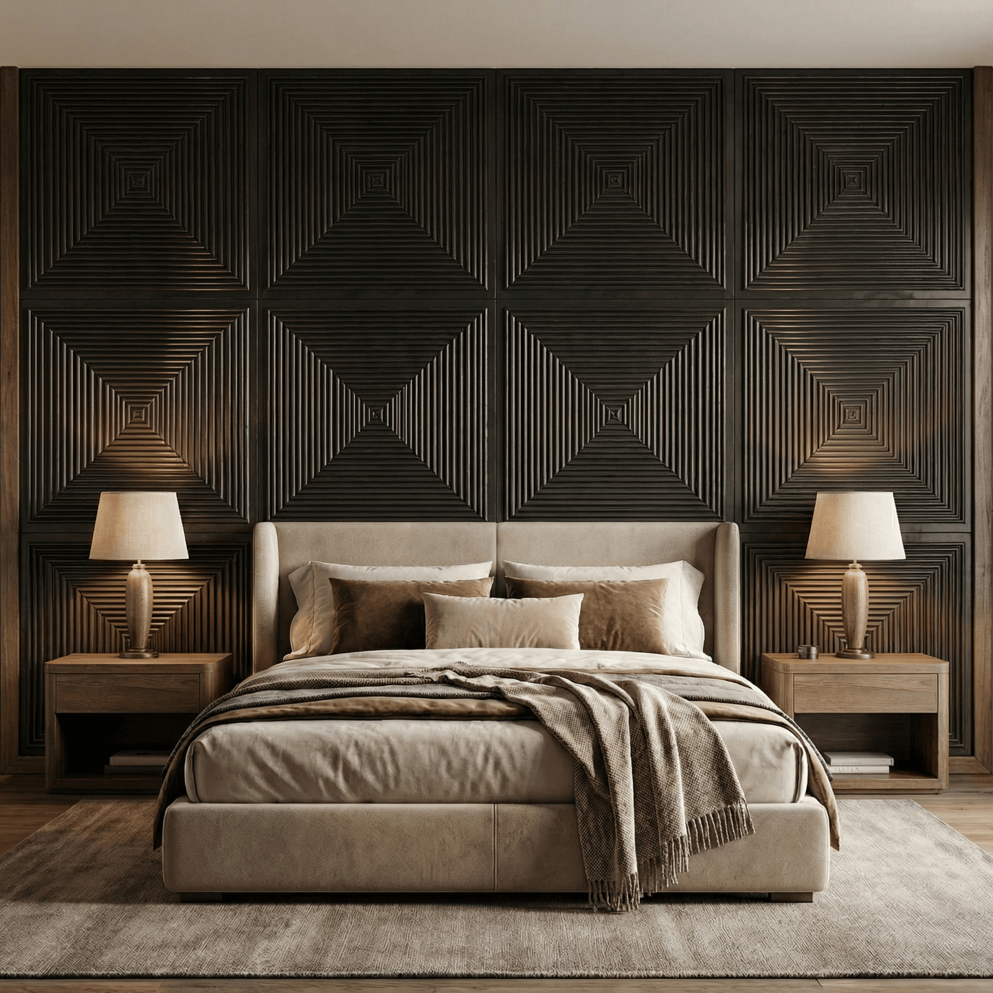Hyde Modern Grooved Wall Panel