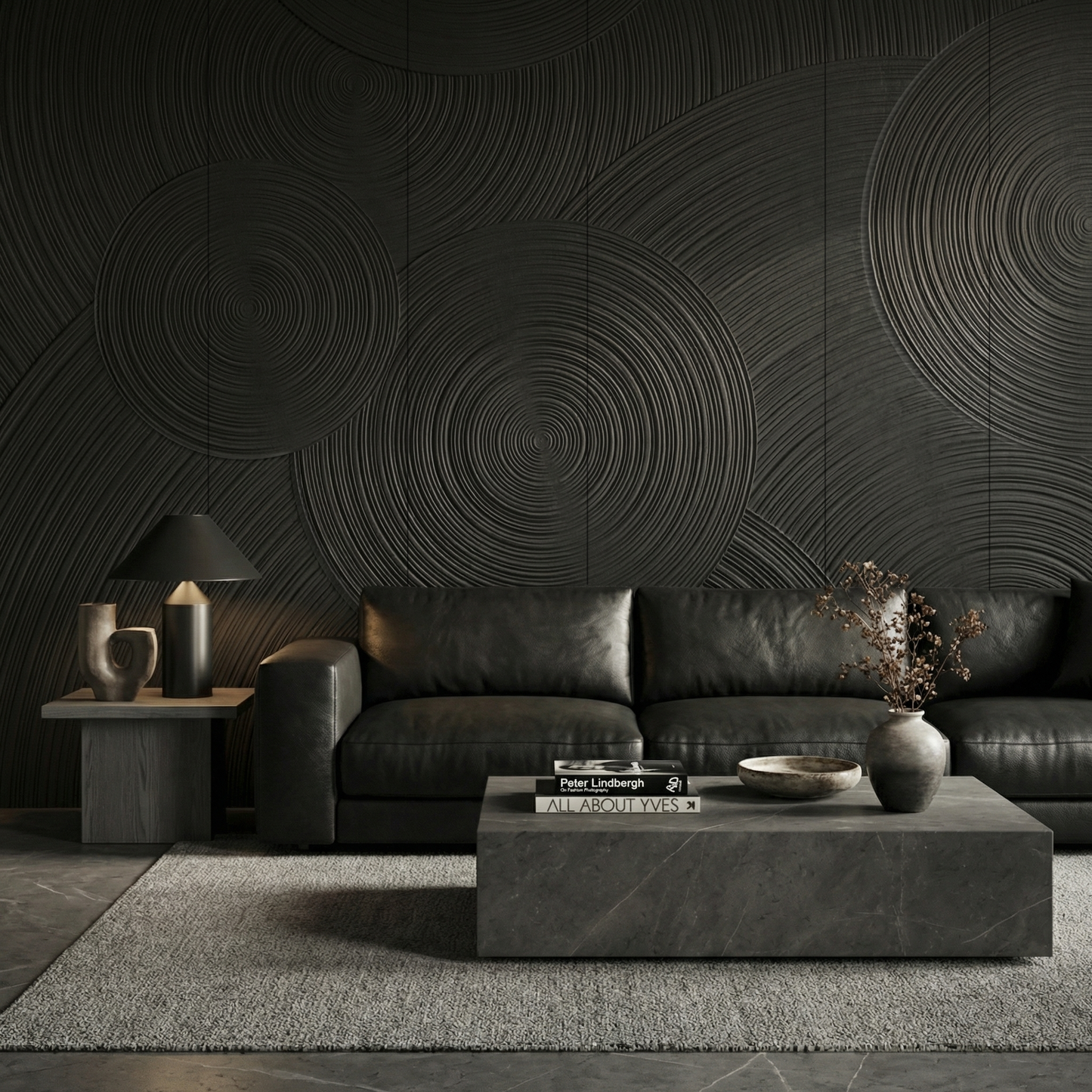 Orbital Ring Grooved Wall Panel