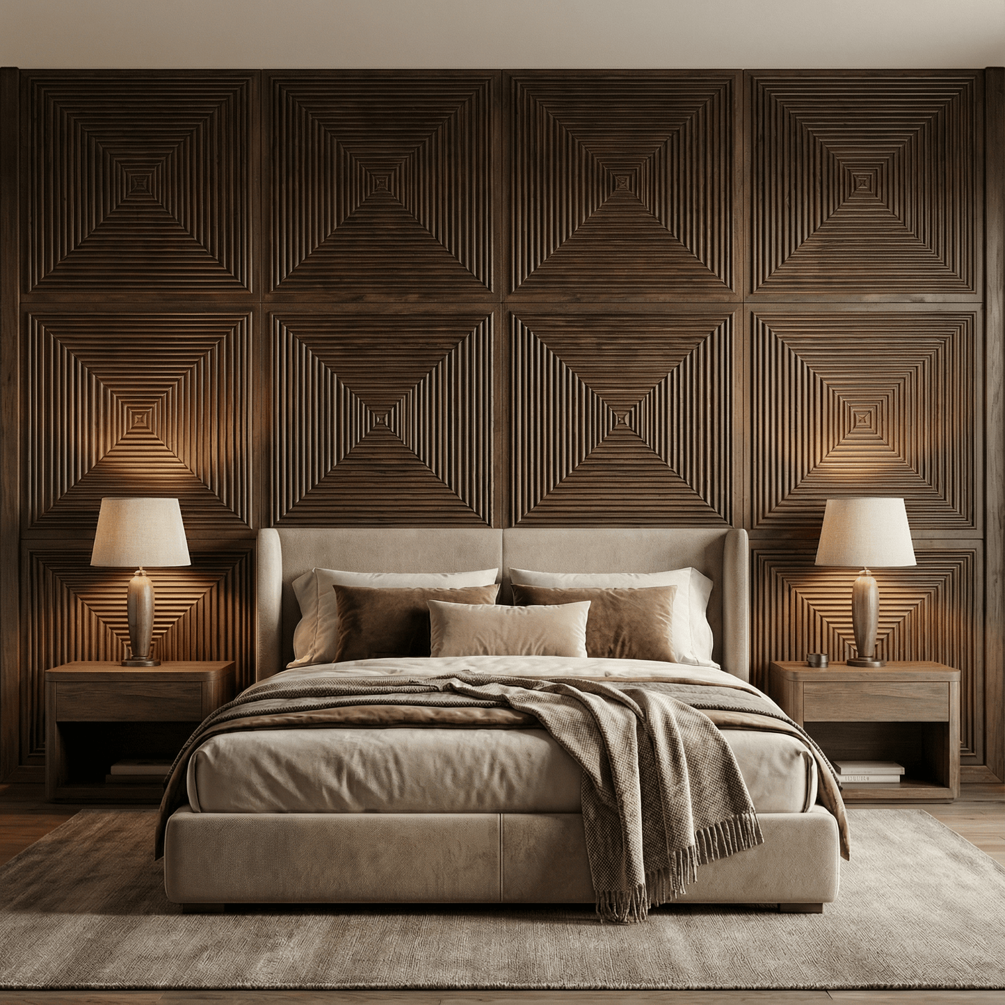 Hyde Modern Grooved Wall Panel