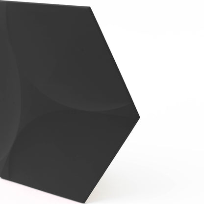 Cubed Hexagon 3D Leather Wall Panel