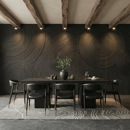 Orbital Ring Grooved Wall Panel