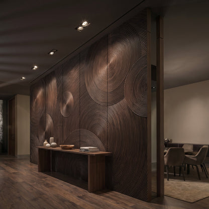 Orbital Ring Grooved Wall Panel