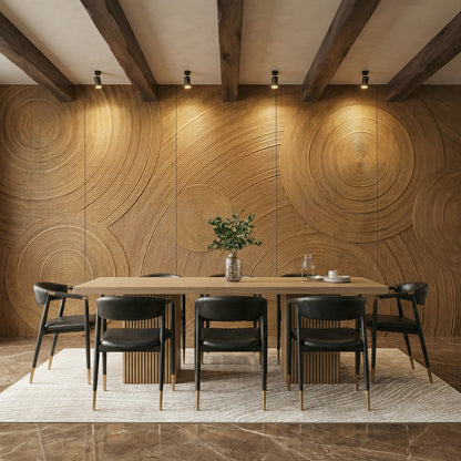 Orbital Ring Grooved Wall Panel