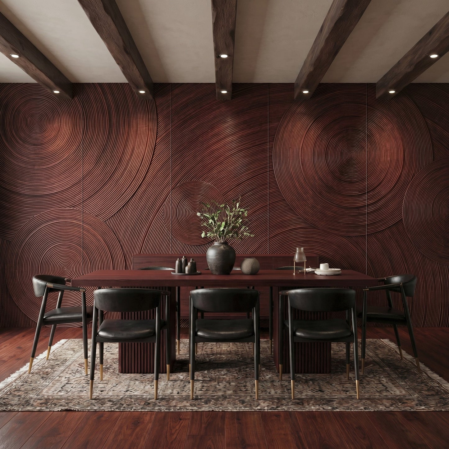 Orbital Ring Grooved Wall Panel