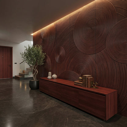 Orbital Ring Grooved Wall Panel
