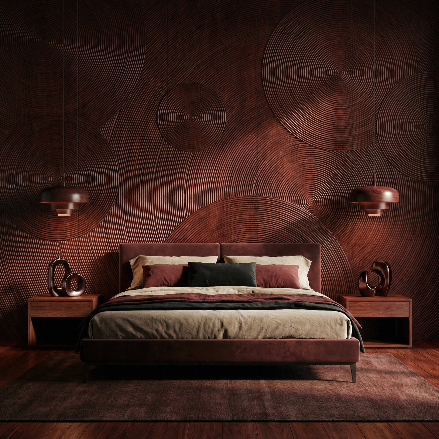 Orbital Ring Grooved Wall Panel