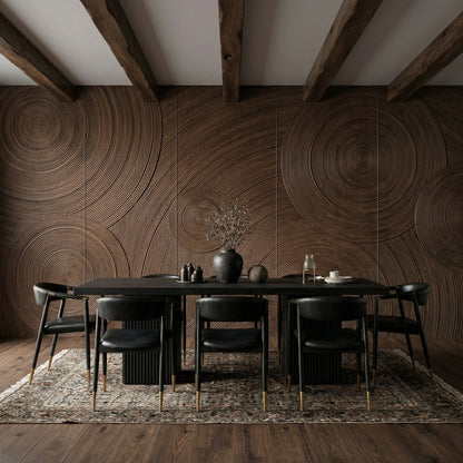 Orbital Ring Grooved Wall Panel