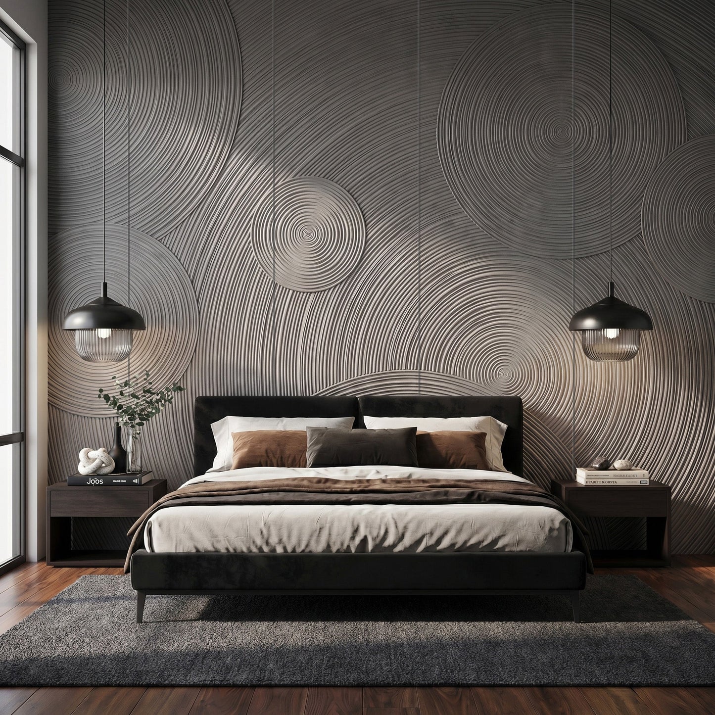 Orbital Ring Grooved Wall Panel