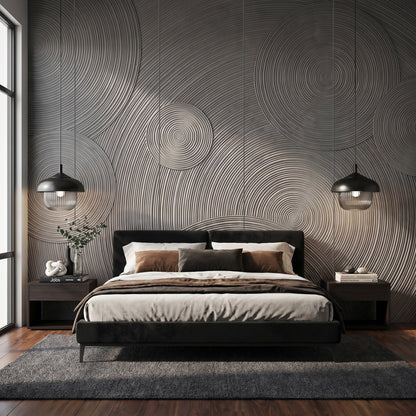 Orbital Ring Grooved Wall Panel