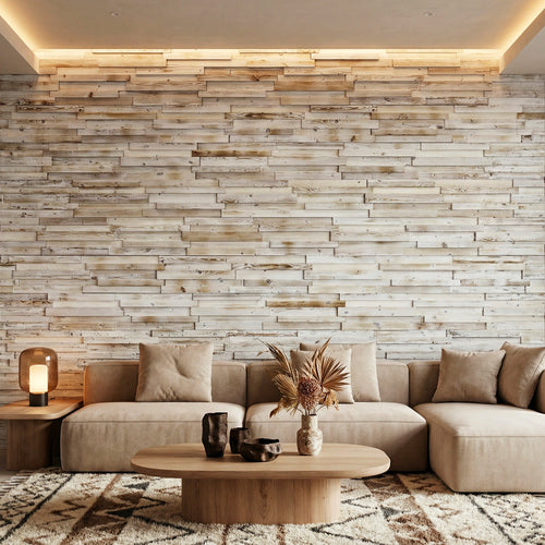 Riko 3D Wood Wall Panel - Grey Tones (Set of 4 or 12)