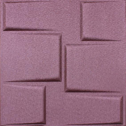 Rubik Square 3D Leather Wall Panel